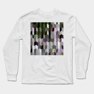 Chinese Violet Purple Abstract Low Polygon Background Long Sleeve T-Shirt